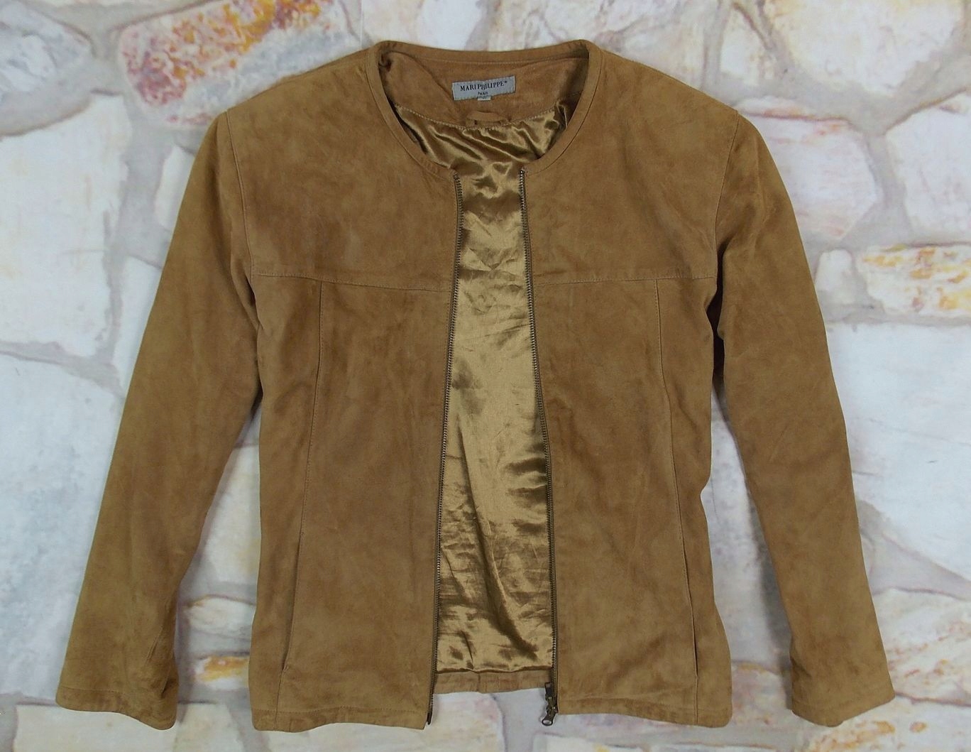 MARIE PHILIPPE kurtka skórzana styl ramoneska L Kolekcja 620