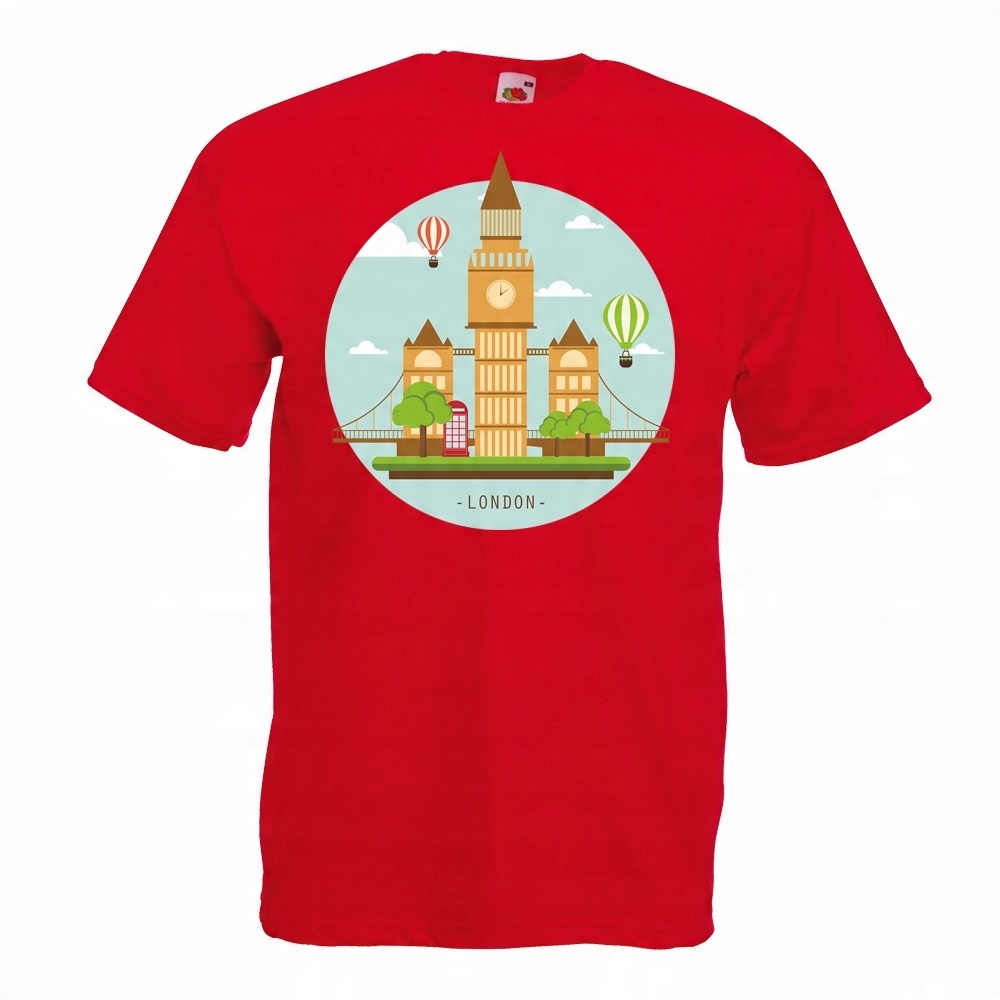 

Koszulka Londyn London Uk Anglia M czerwona