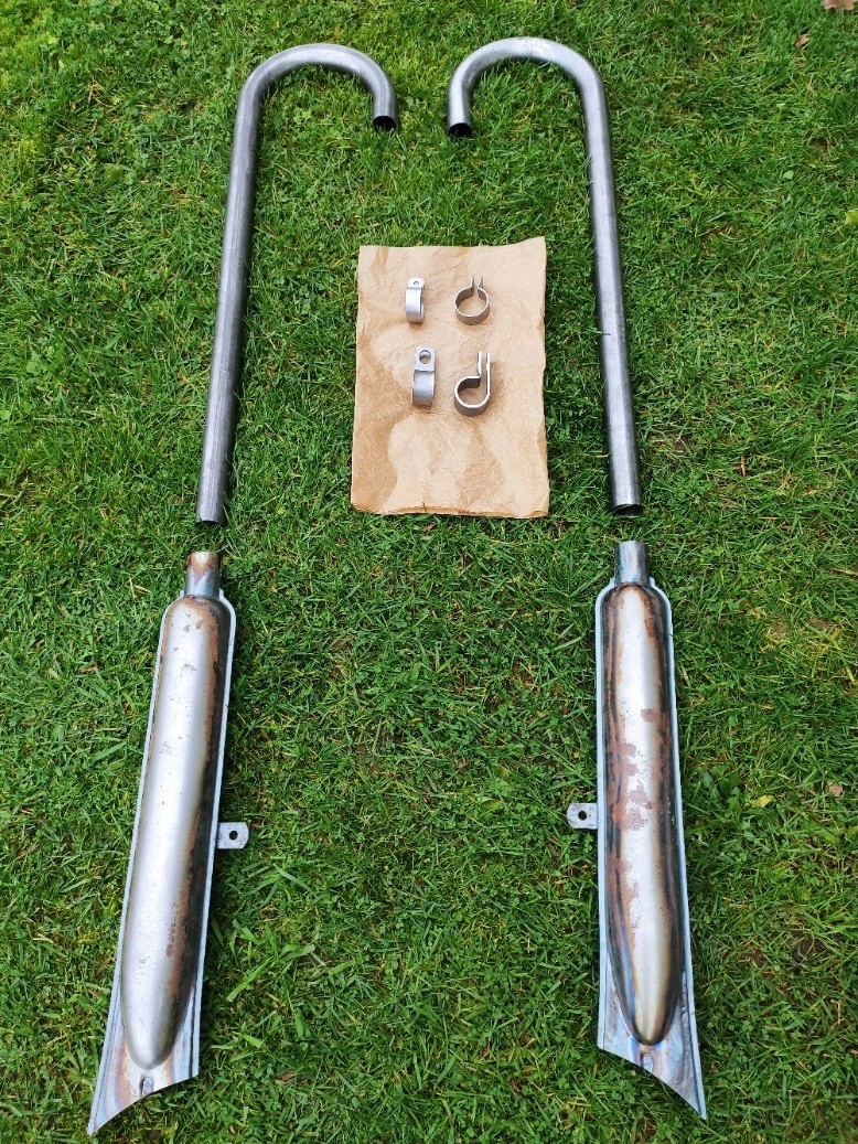 Ural Výfuk Tlumič Koleno Rybka Surové