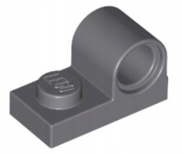 LEGO TECHNIC CSEMPE 1X2 SÖTÉTSZÜRKE 11458 / 2 DB