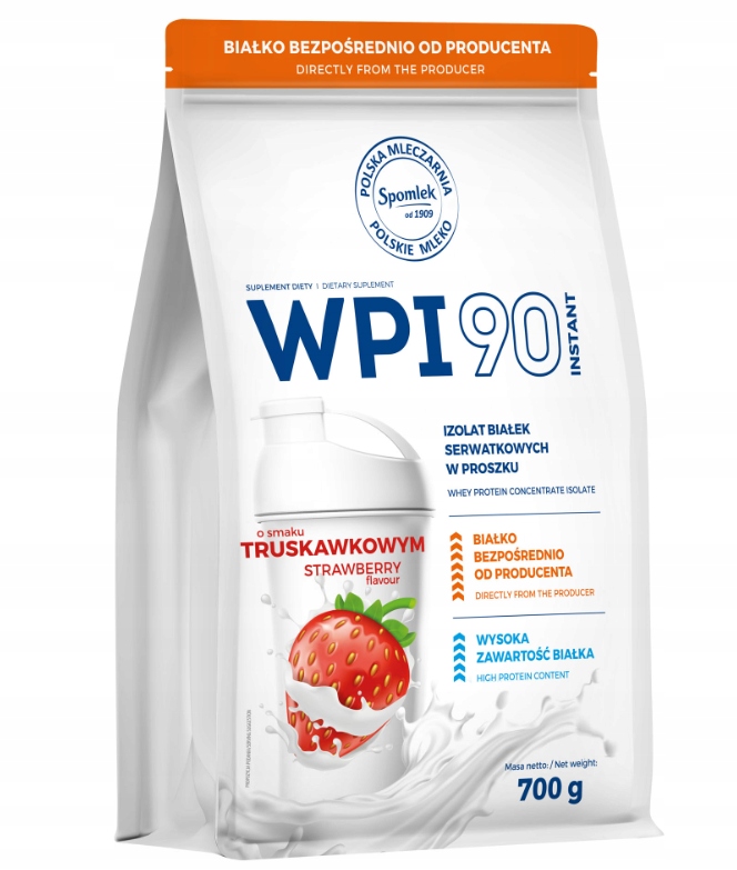 Spomlek Wpi 90 Instant 700 g Jahoda Proteinový Izolát Protein Wpi