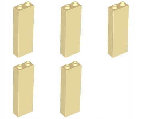 

Lego 2454 Filar 1x2x5 piaskowy Nowy (20g) 5 szt.