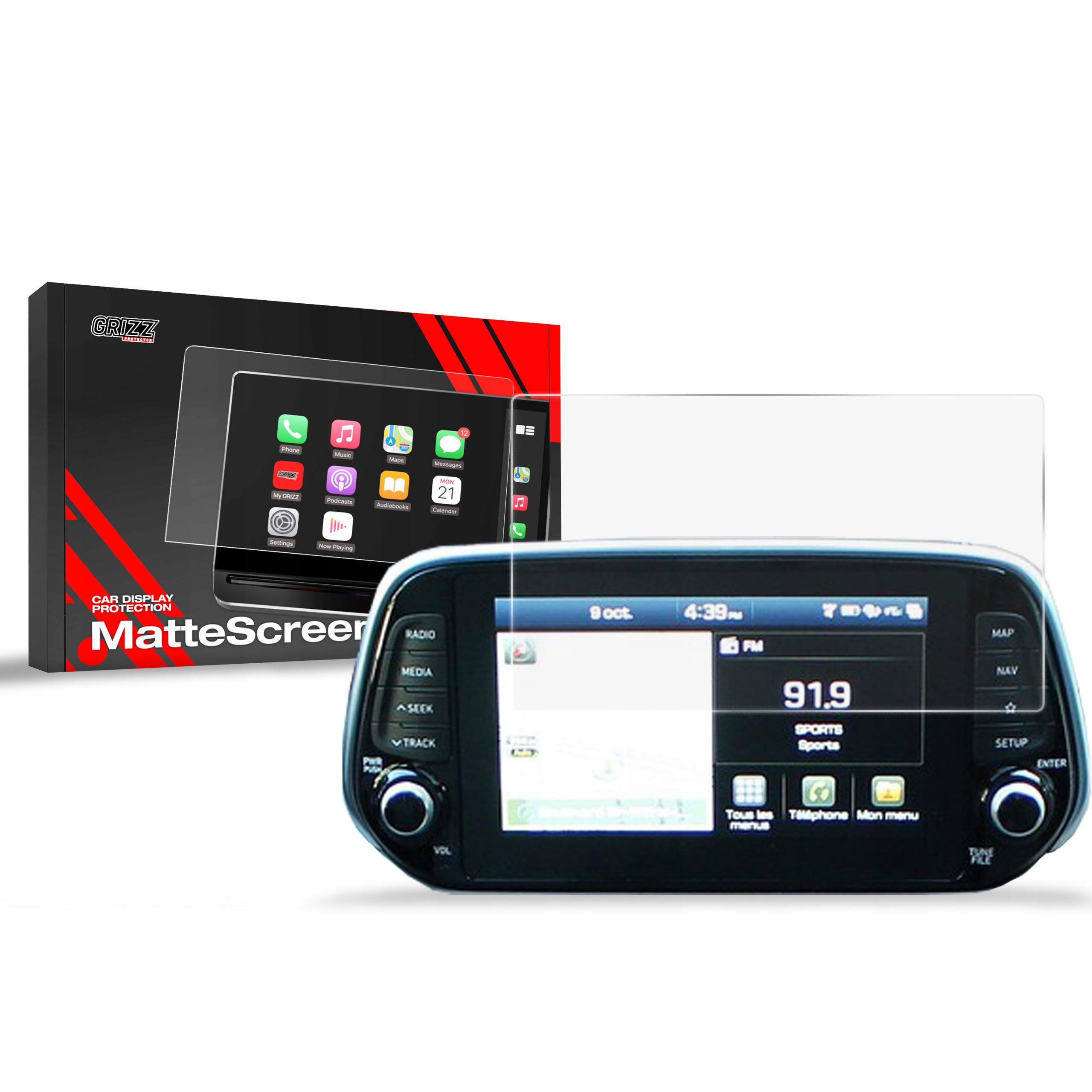 Ochranná fólie displeje (matná), Hyundai Santa Fe IV, 2019-2023, Display 8"