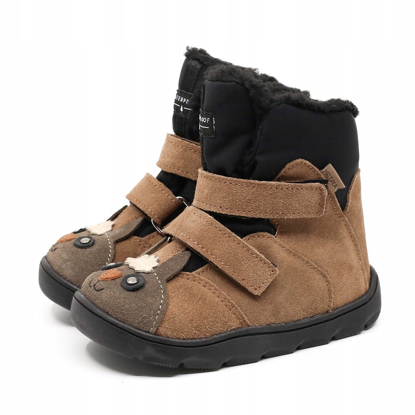 Mrugała trzewiki zimowe barefoot Heli alpaca karmel 23