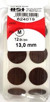 

Zaślepka samoprzylepna ciemny dąb fi 13mm opak. 10