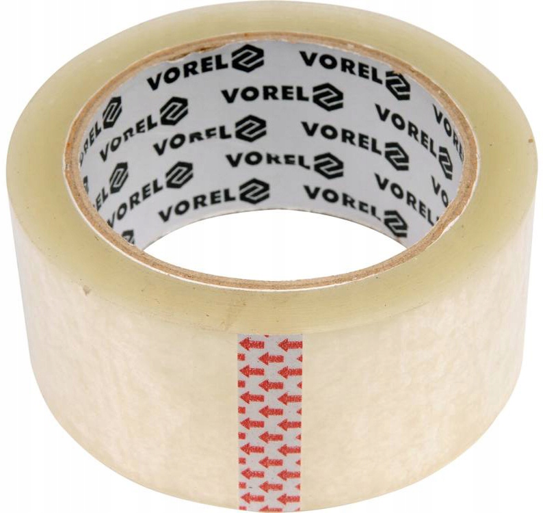 VOREL Taśma PP klejąca pakowa mocna przeźroczysta