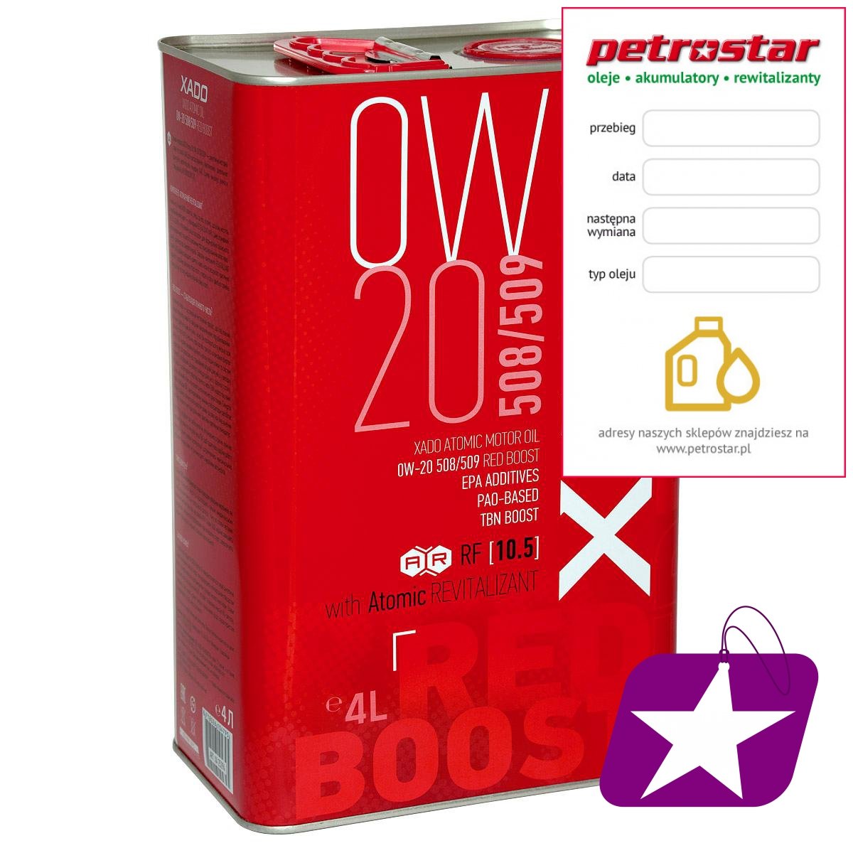 Xado Atomic Oil Red Boost 0V20 508/509 4L