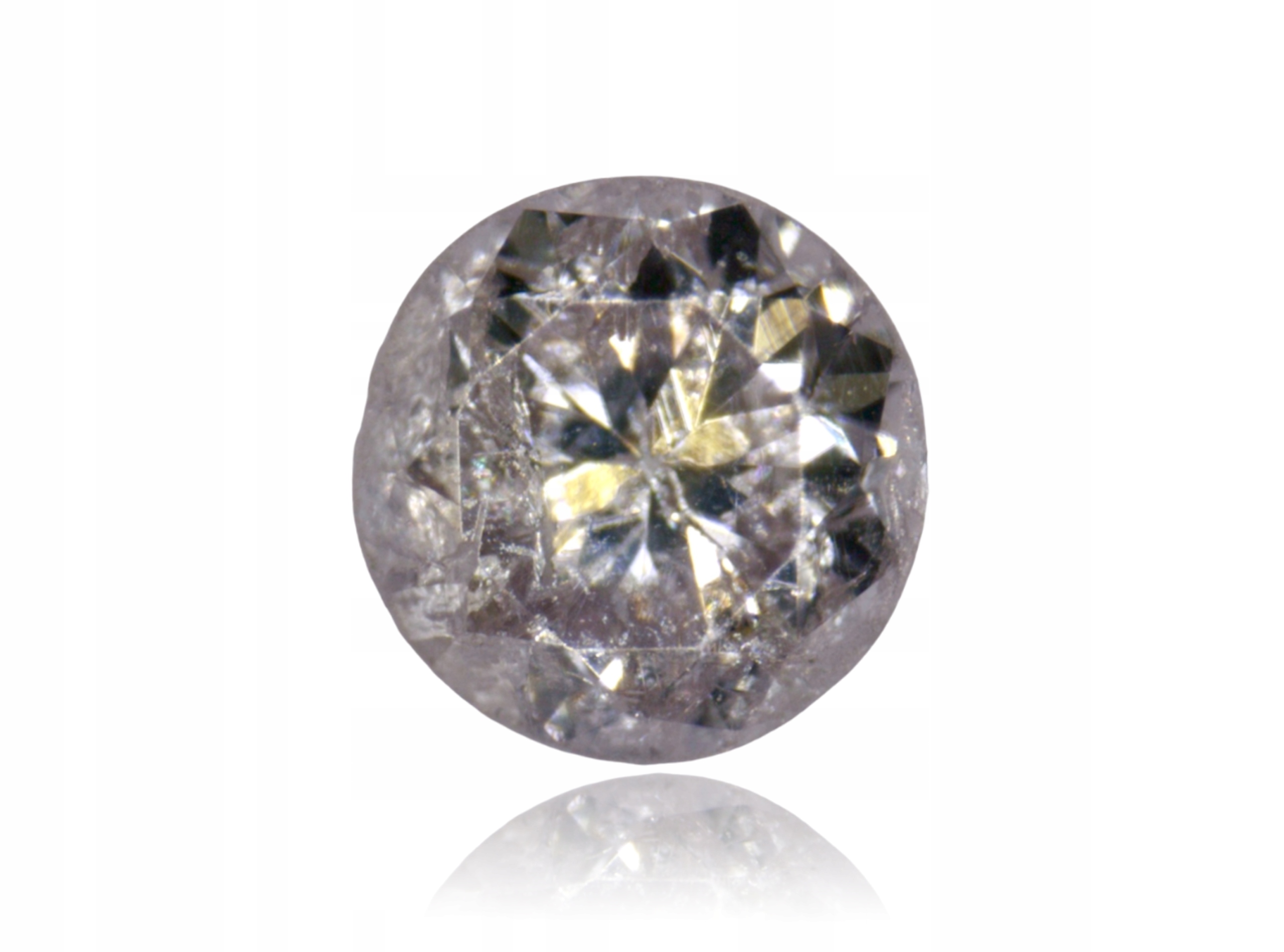 Přírodní Diamant 0.03ct Hnědý Briliant I2 eCertifikát Wbd