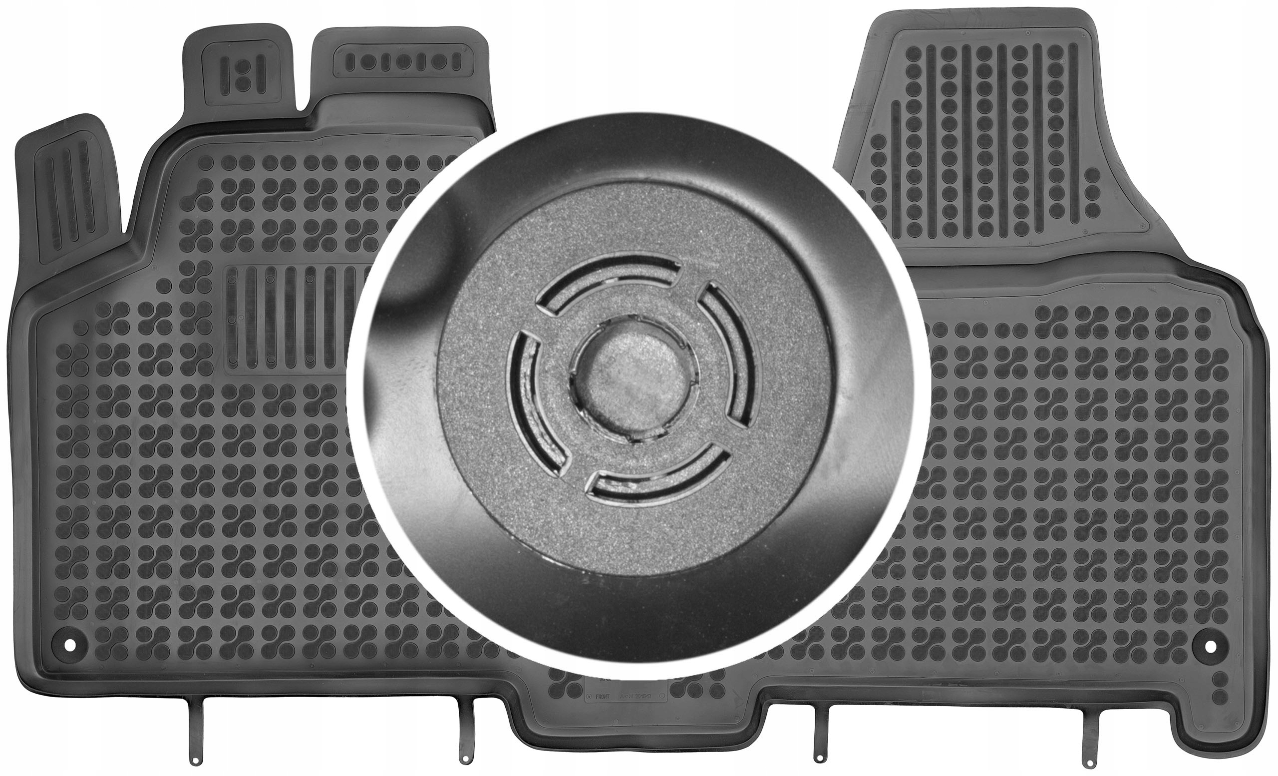 Citroen Jumpy II 2007-2016 Gumové rohože do auta Upevnenie