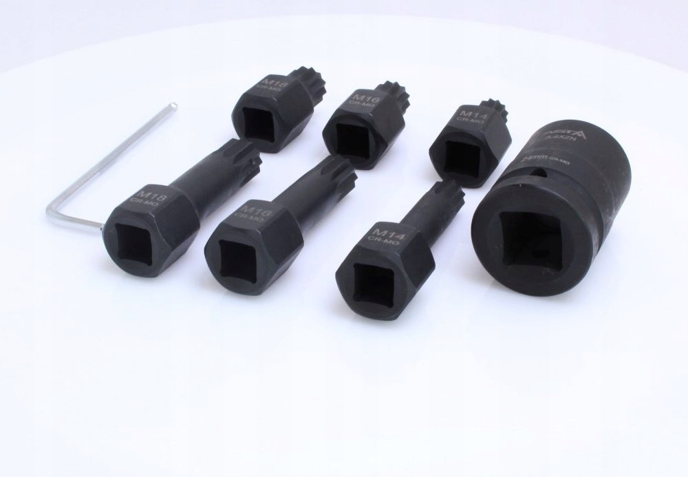 A 6XZN BITY UDAROWE SPLINE XZN Z ADAPTOREM ASTA Number of Elements sets