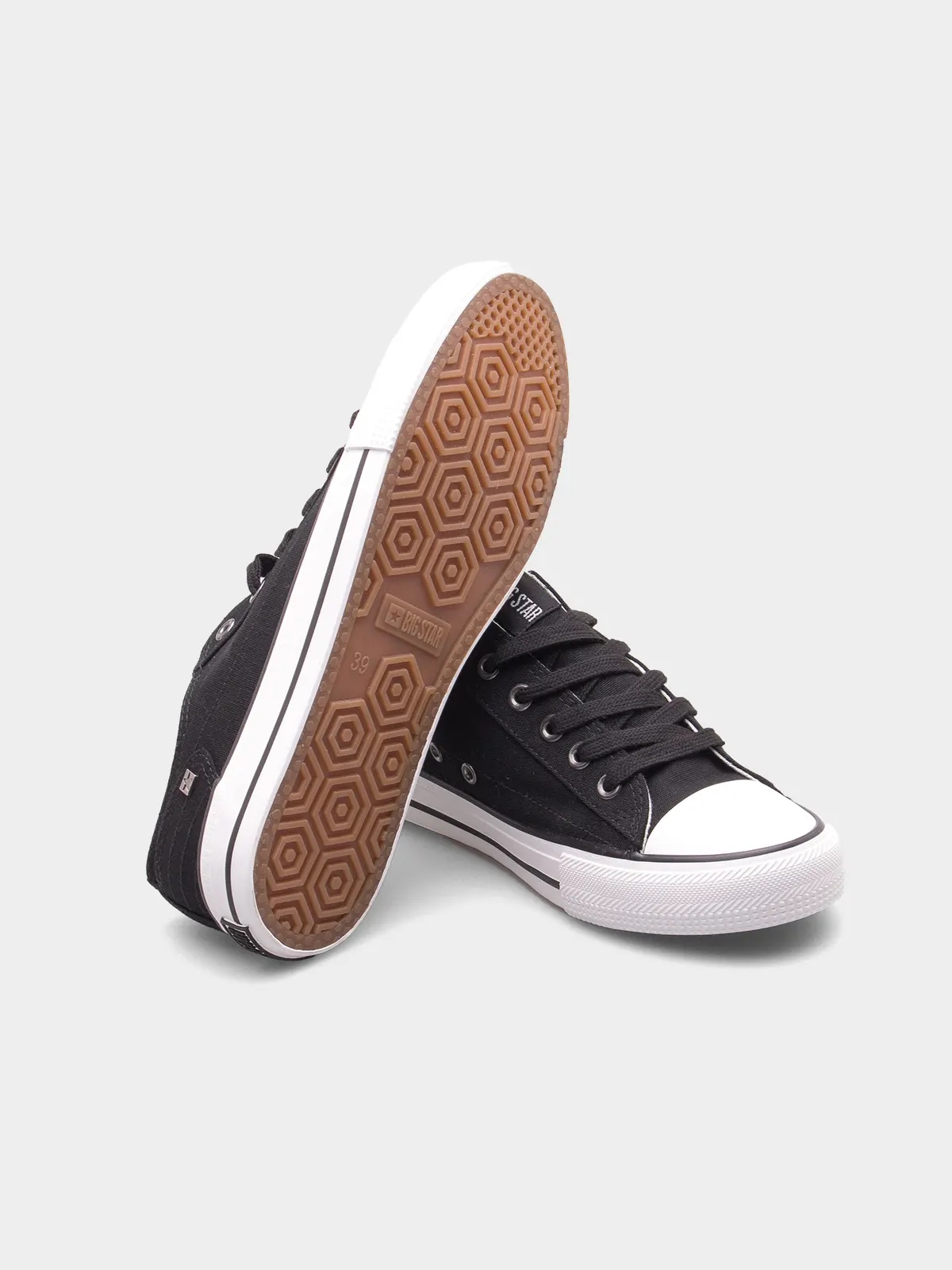 TRAMPKI DAMSKIE BIG STAR BUTY SPORTOWE TENISÓWKI OBUWIE WIOSENNE DD274338 Nosek okrągły