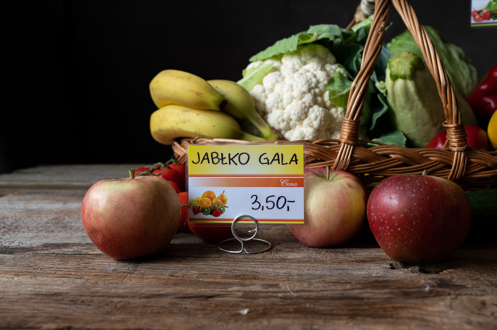 Etykiety cenowe laminowane OWOCE 65x95 Marka studiocen