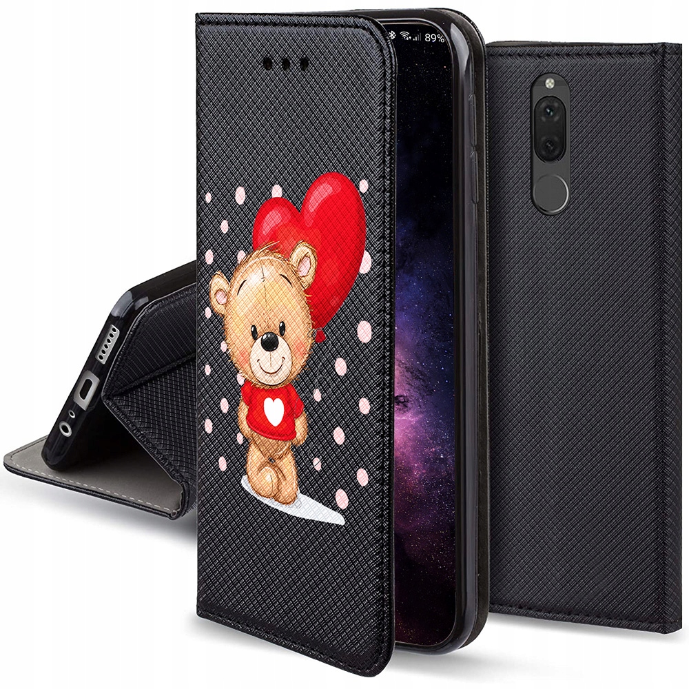 

Etui Magnet Miś do Huawei Mate 10 Lite Szkło