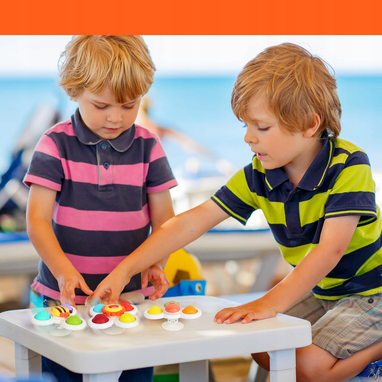 FIDGET SPINNER PRZYSSAWKA SENSORYCZNA KĄPIEL 3 SZT Marka inna