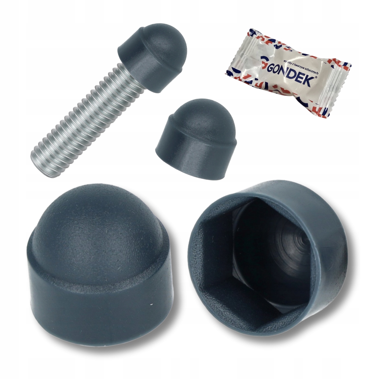 Záslepka šroubu M22/32 kryt Antracit RAL7016 poklice krytka 100 Ks