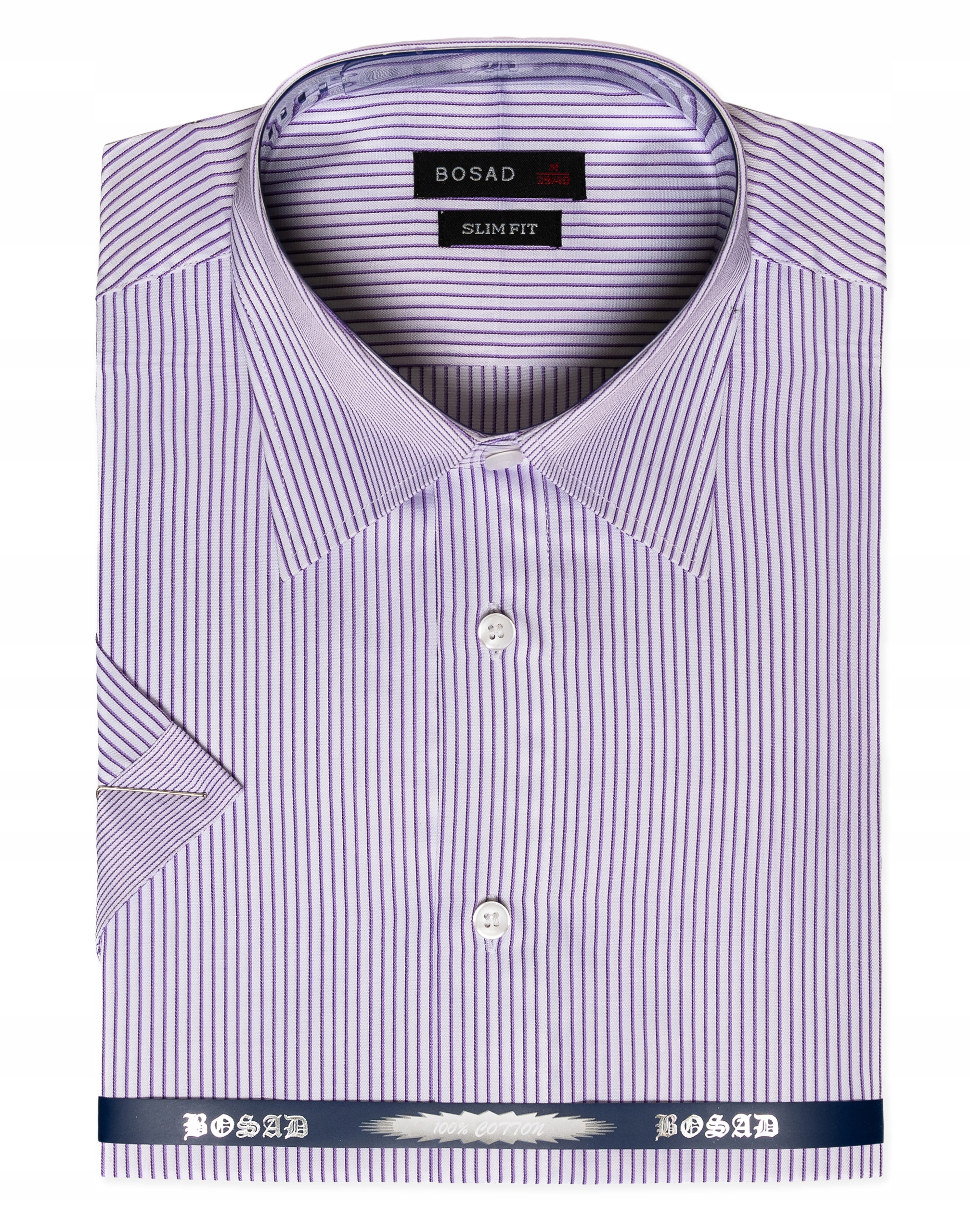 Elegancka Koszula Męska Krótki Rękaw WY123-2 41/42