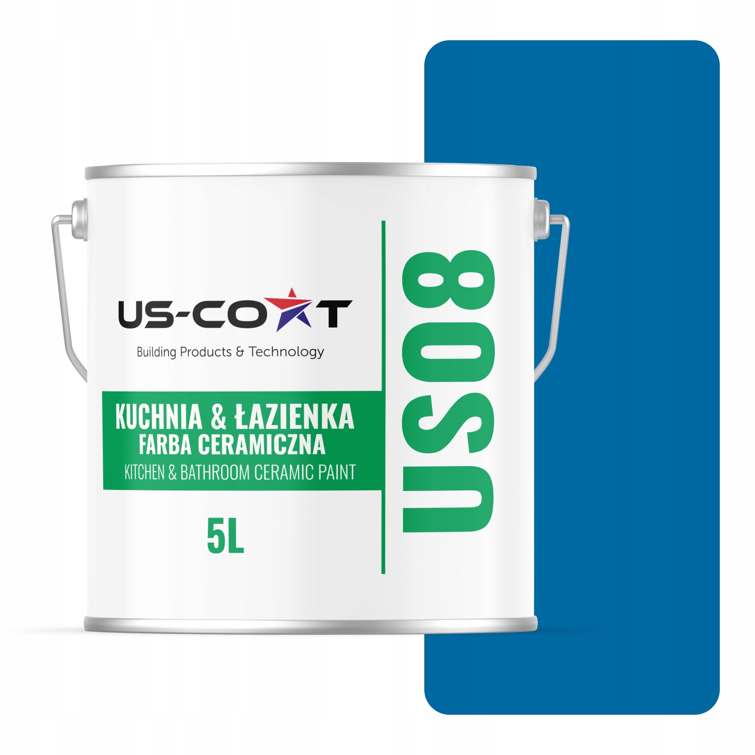 Keramická Farba Kuchyňa Kúpeľňa Tmavo Modrá H0312 Mat 5L Nástenná