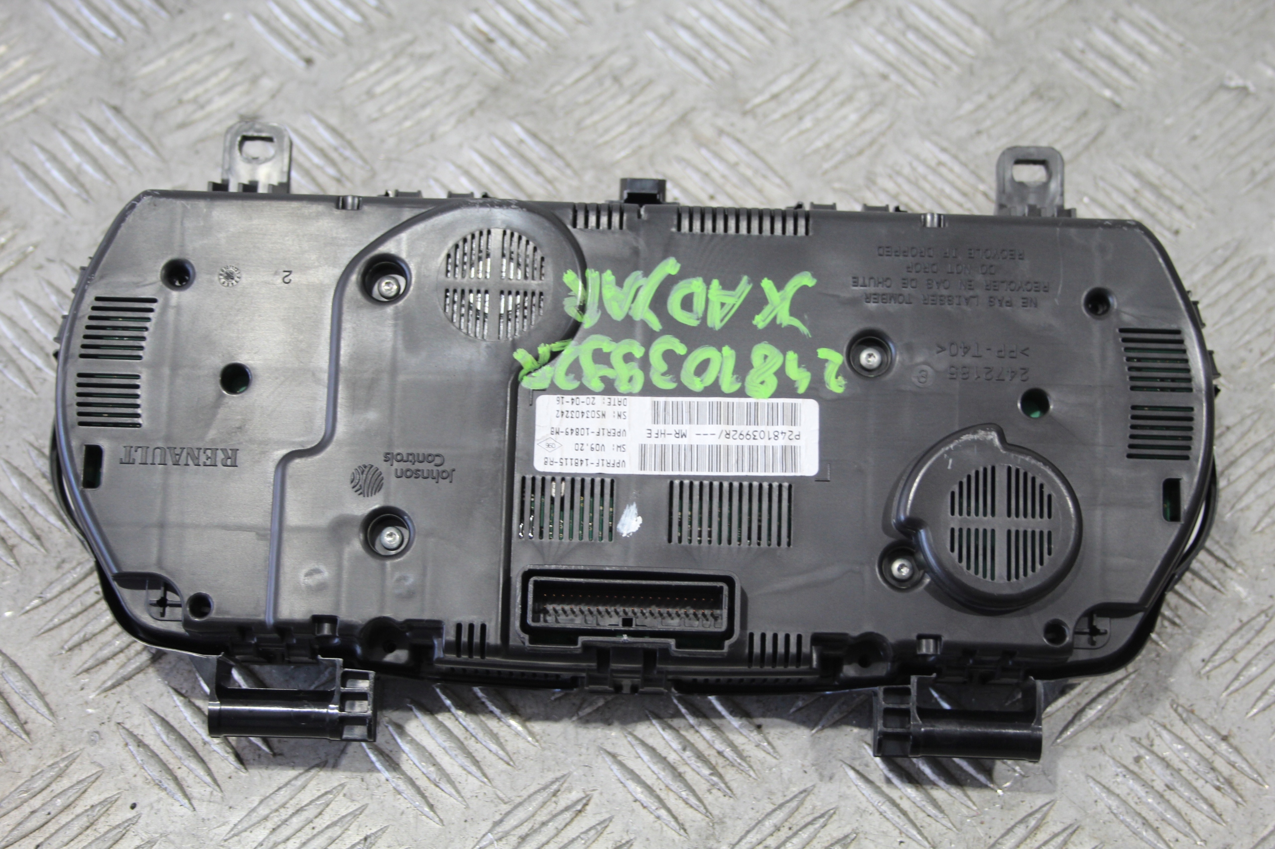 dials dials consoles KADJAR and 1 248103992R