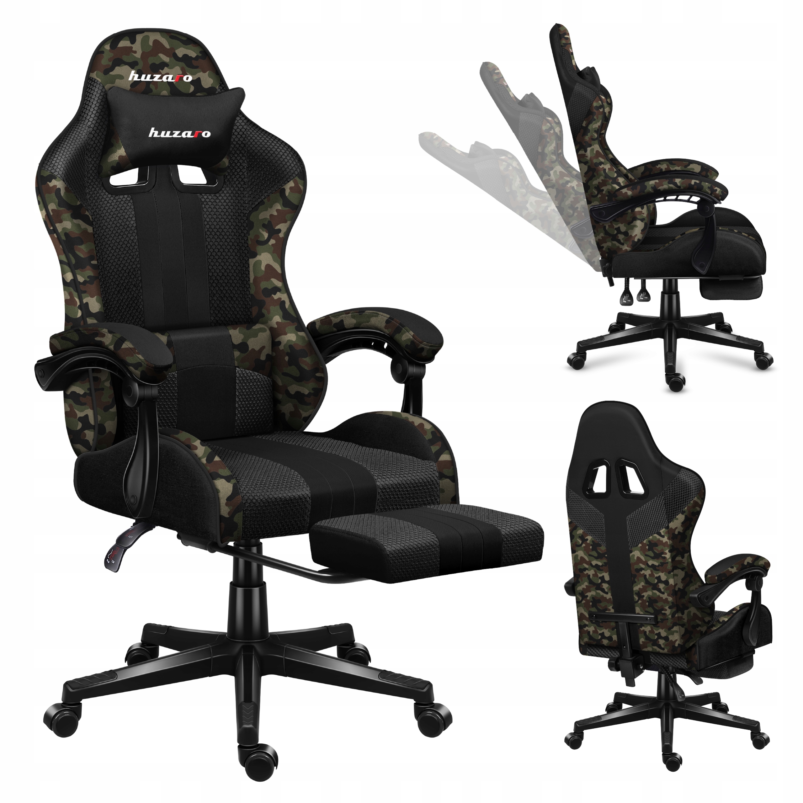 Huzaro Fotel Gamingowy obrotowy biurowy Force 4.7 Camo Mesh