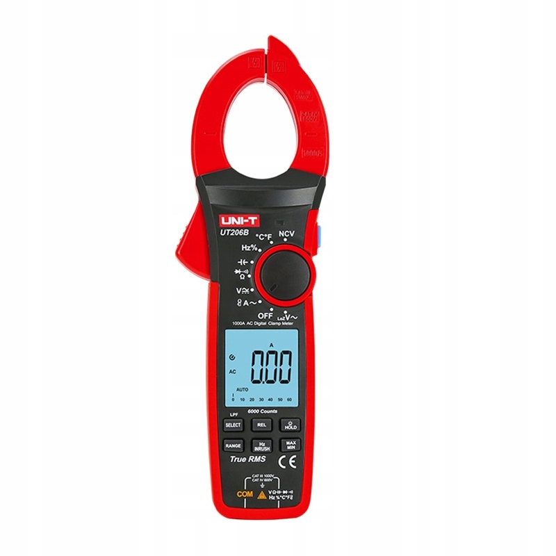 Miernik Cęgowy Cyfrowy Uni T UT206B True Rms 1000A 1000V