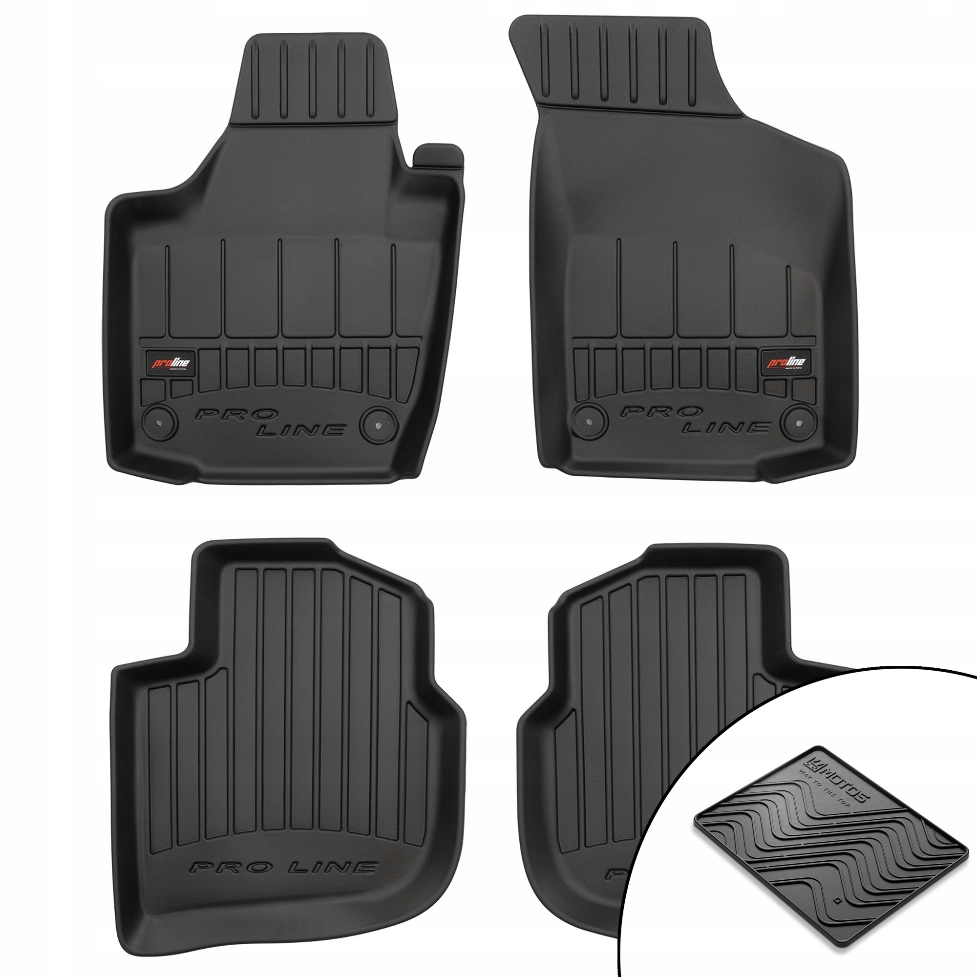 Gumové 3D koberce Škoda Rapid 2012-2019 rohož bonus