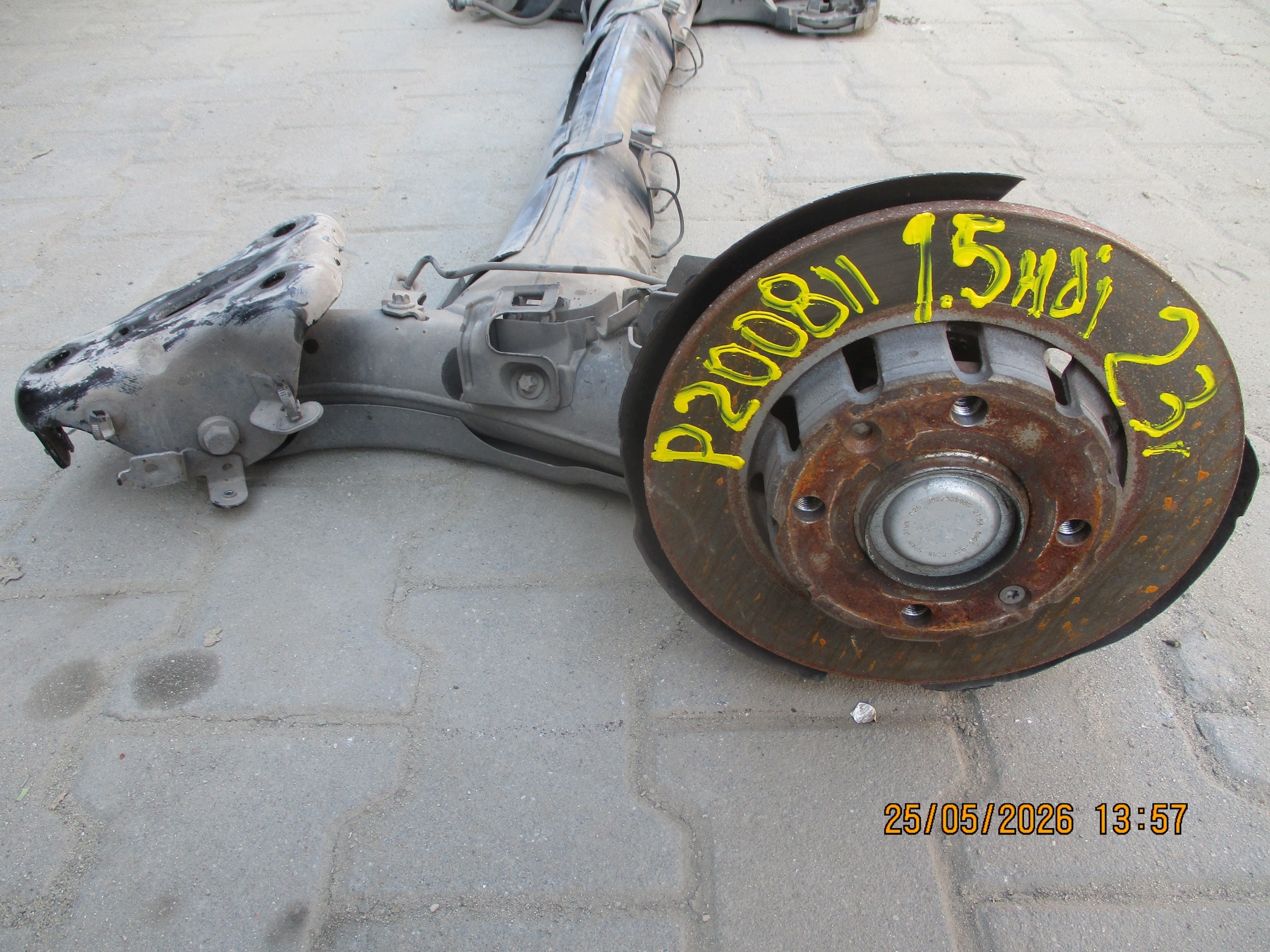 axis rear sususpension PEUGEOT 2008 II 1.5 HDI