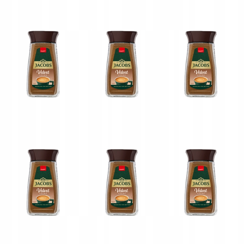 Jacobs Velvet Kawa rozpuszczalna 100 g X6