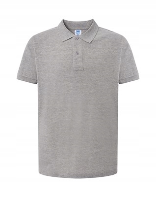 

Koszulka Męska Polo Jhk Premium Grey Melange M