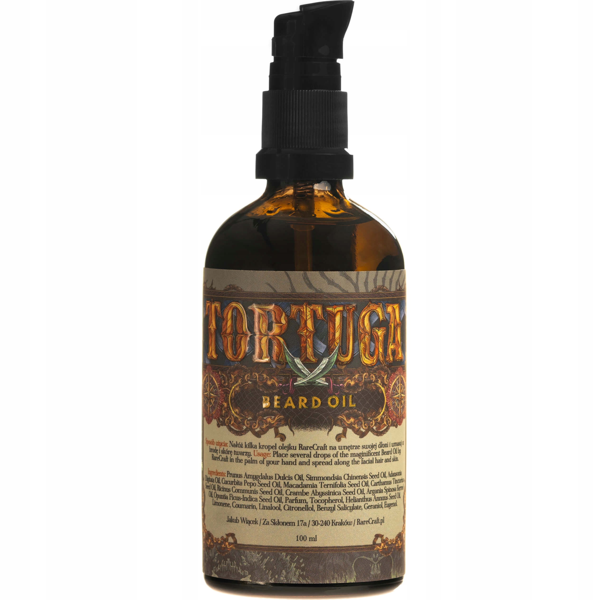 RareCraft Tortuga olej na vousy 100 ml