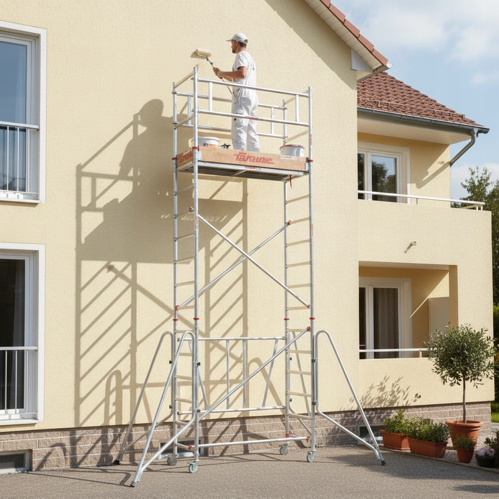 Rusztowanie aluminiowe jezdne składane FARAONE COMPACT XS 160 x 75 cm 160 pakiet  A+B+C - 5,70 m — 18