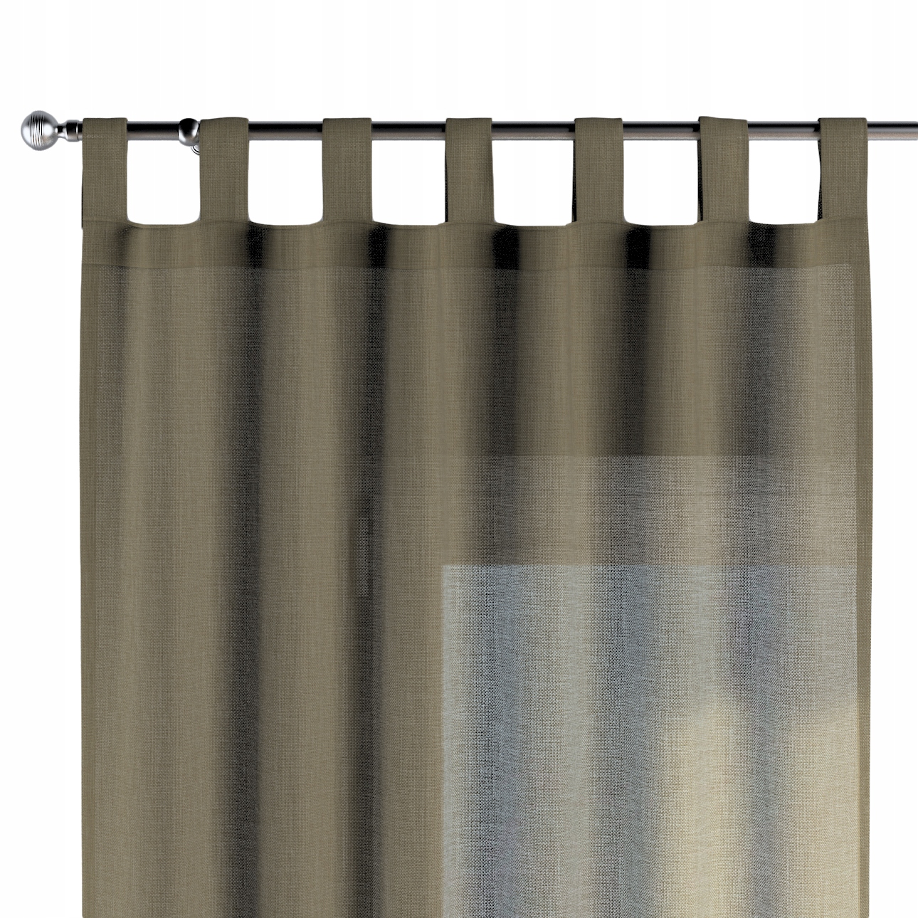 Záves na traky 1 ks 130 x 260 cm, hnedý