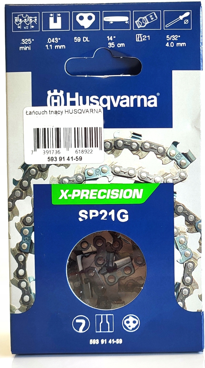 Łańcuch tnący Husqvarna 325" 1,1 mm 59DL X-precision SP21G