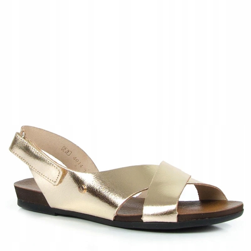 Lemar 40141 Kožené Sandály Zlaté 36