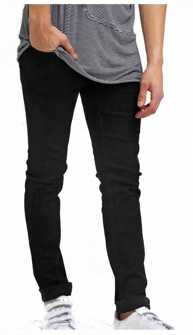 

Only Sons Bardzo Czarne Slimowane Jeansy _ 30/30