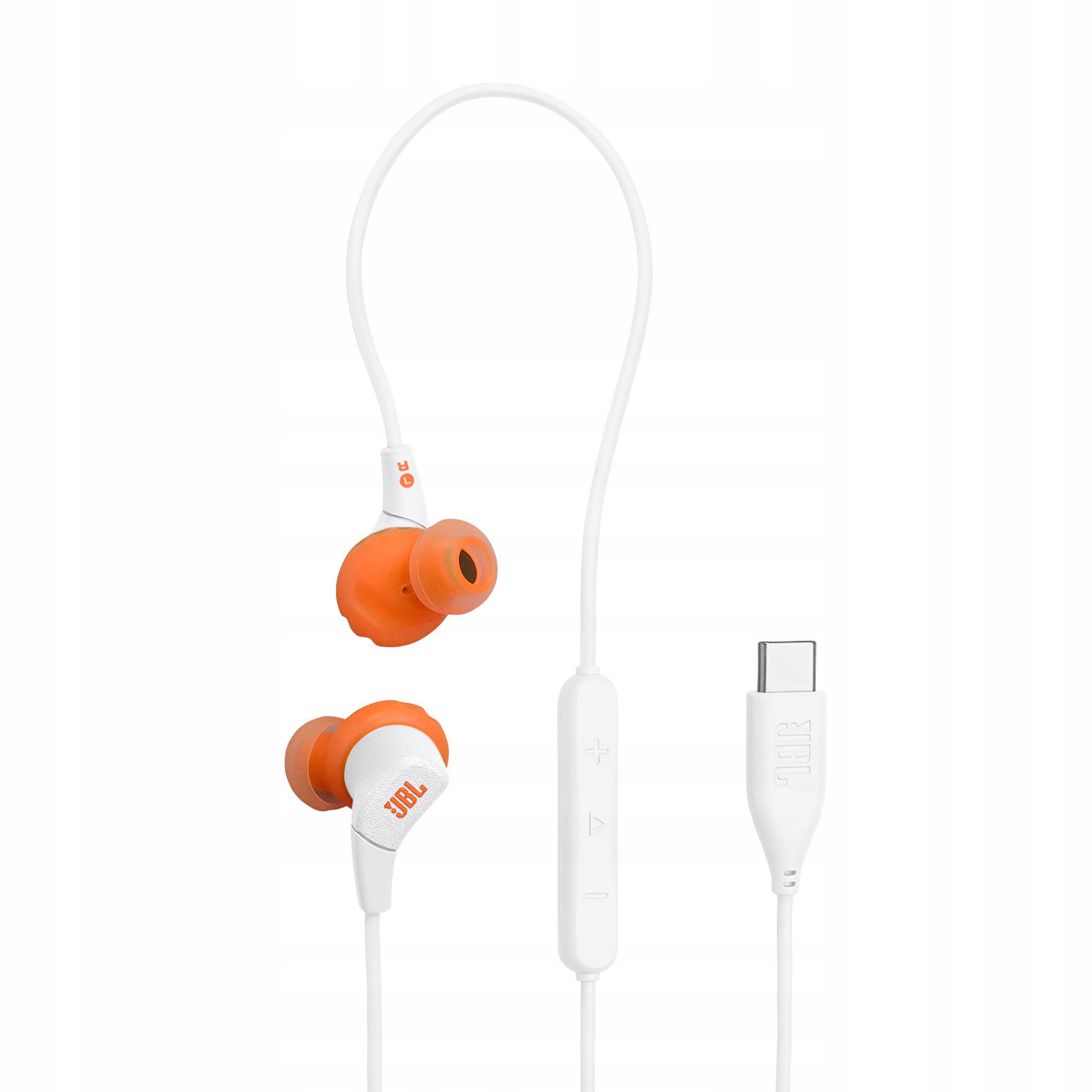 Słuchawki przewodowe sportowe Jbl Endurance Run 3C Usb-c Białe