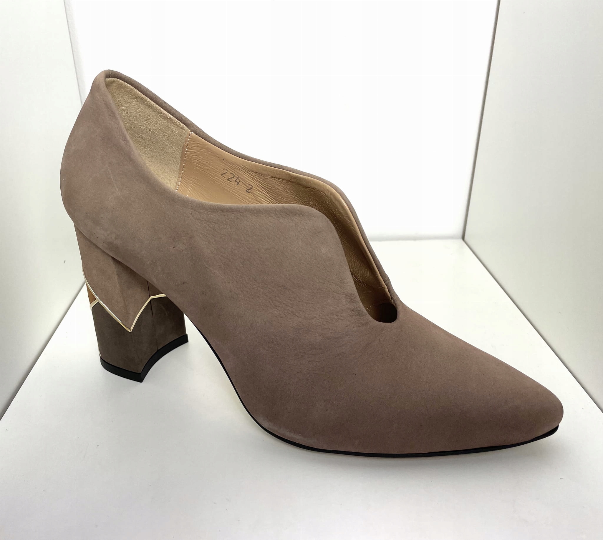 Dámské polobotky Higo kůže P-2 Béžová 40