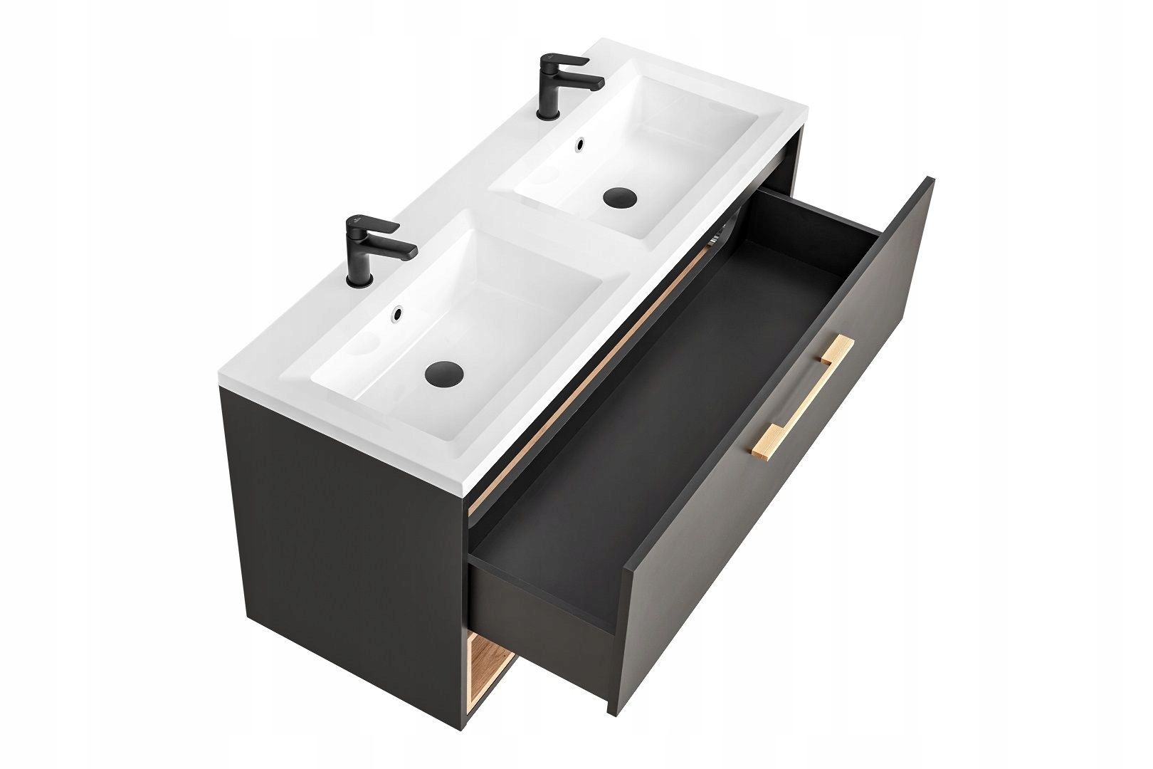 SZAFKA ŁAZIENKOWA Z UMYWALKĄ 120 CM BORNEO COSMOS Marka inna