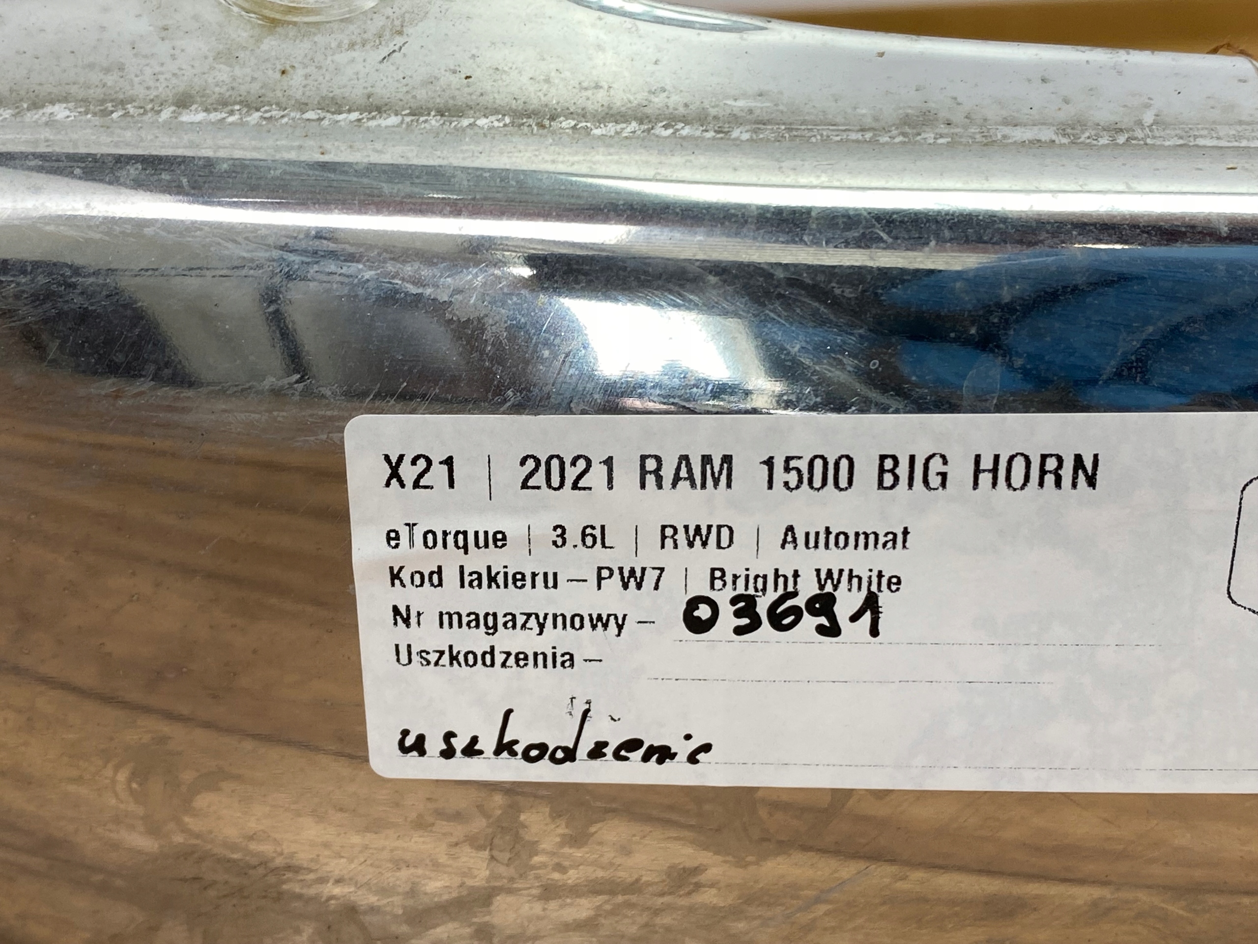 Stoßstange heck Dodge Ram 1500 2019+ USA