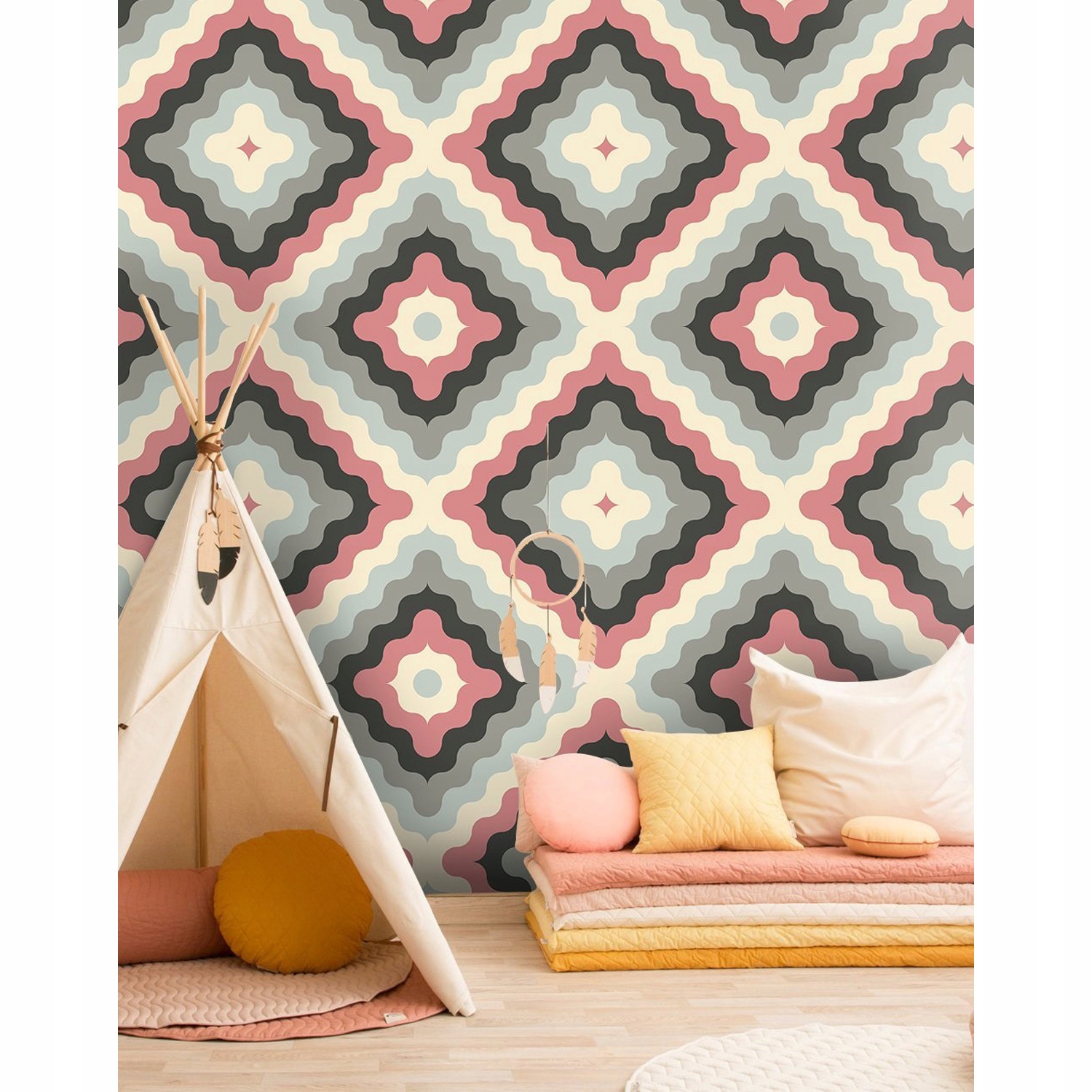 

Fototapeta do sypialni Abstrakcja retro 360x250 cm