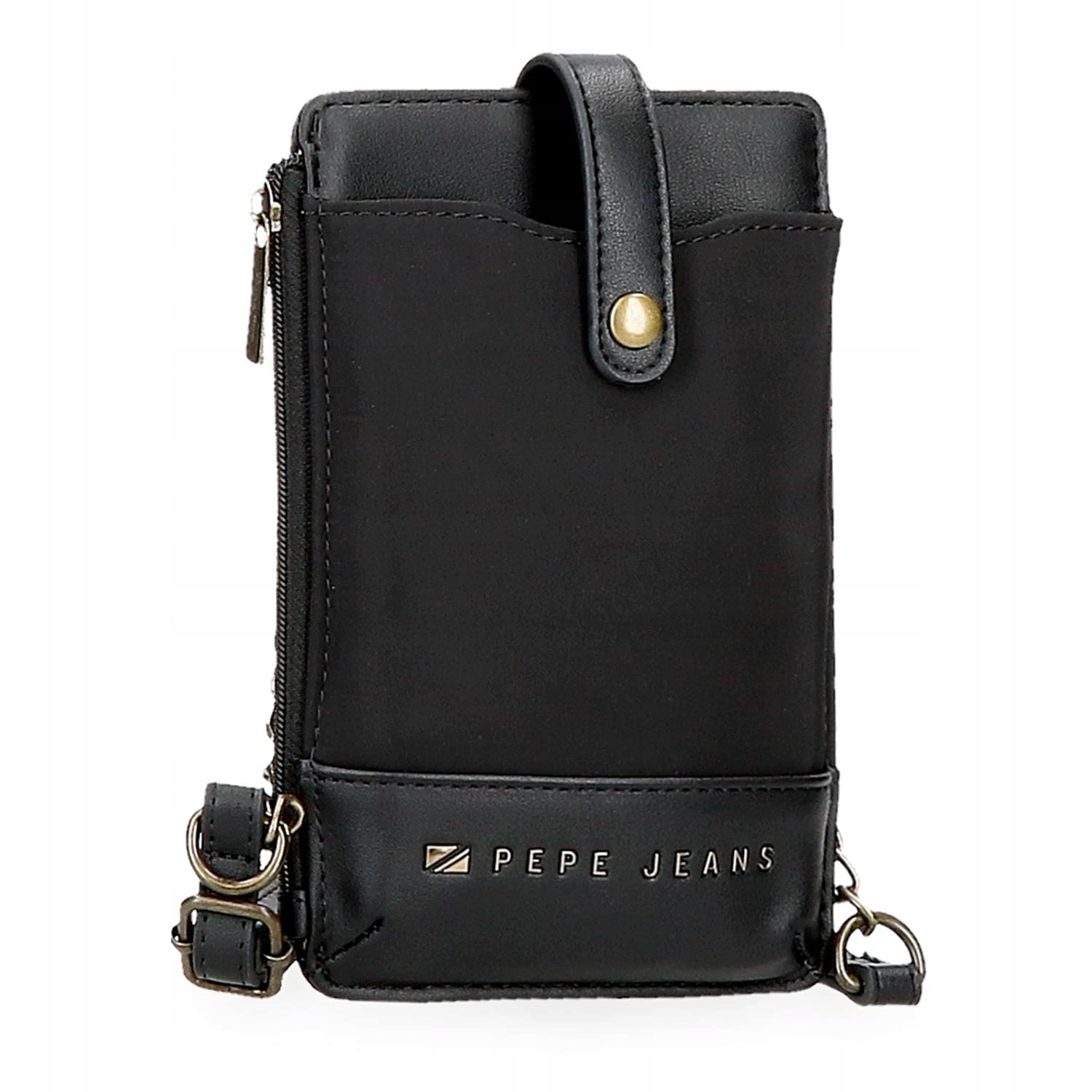 Crossbody taška na mobil s peněženkou Pepe Jeans Morgan černá