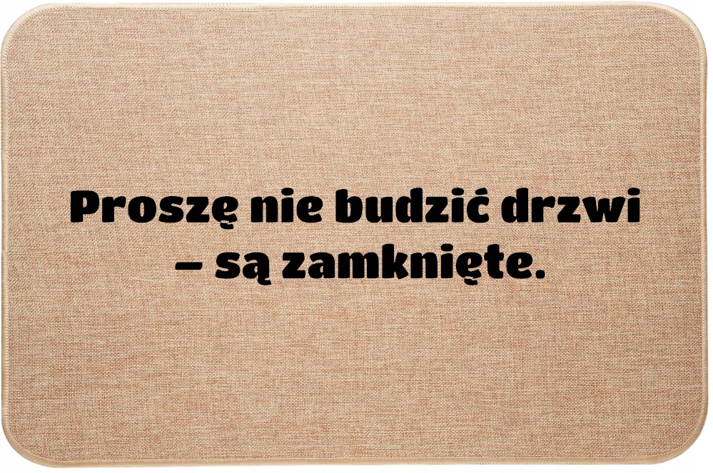 Stěrač Pod Dveře z lnu Zábavný Prosím, neprobouzejte dveře jsou zavřené