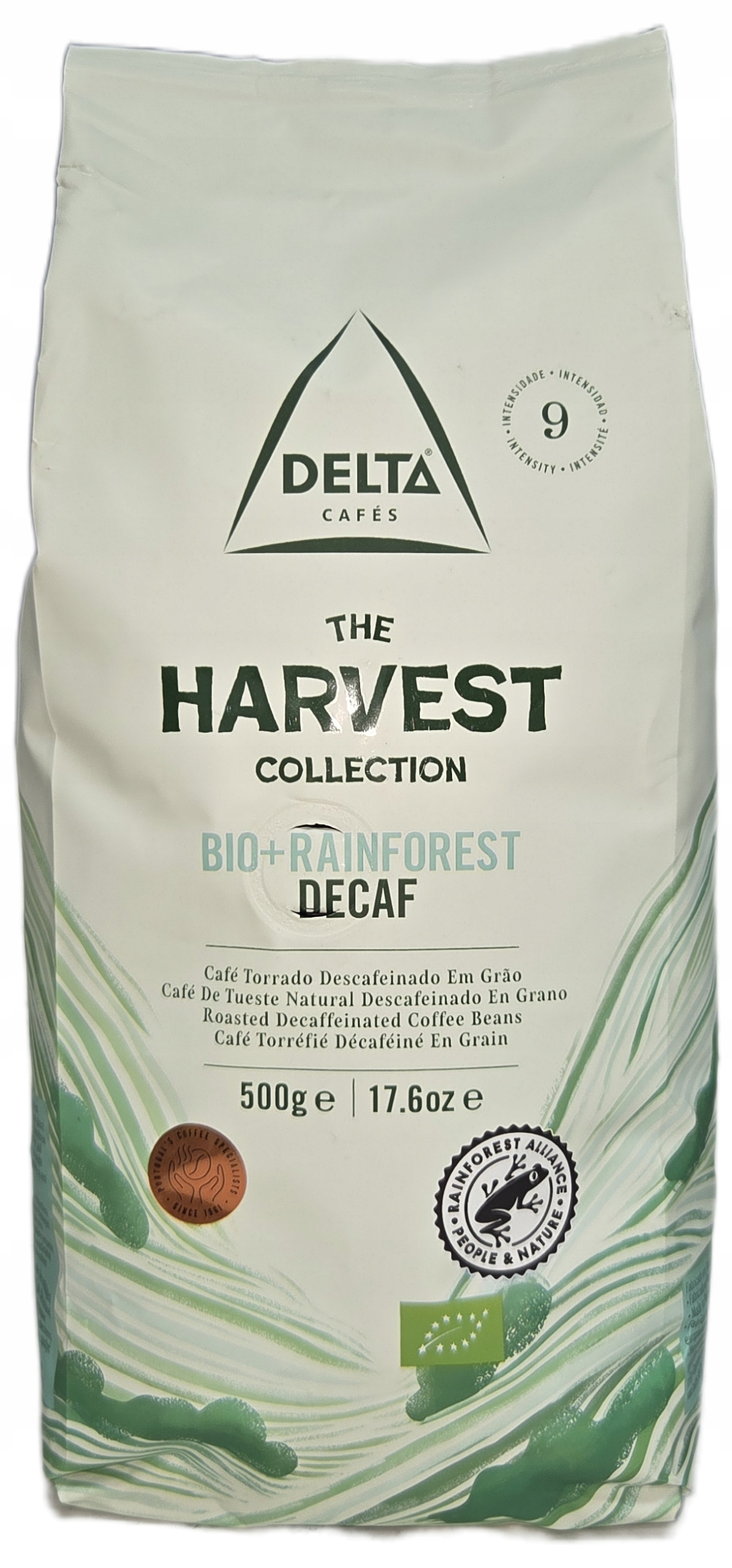Kawa ziarnista Delta Harvest Decaffeinato Bio 500 g