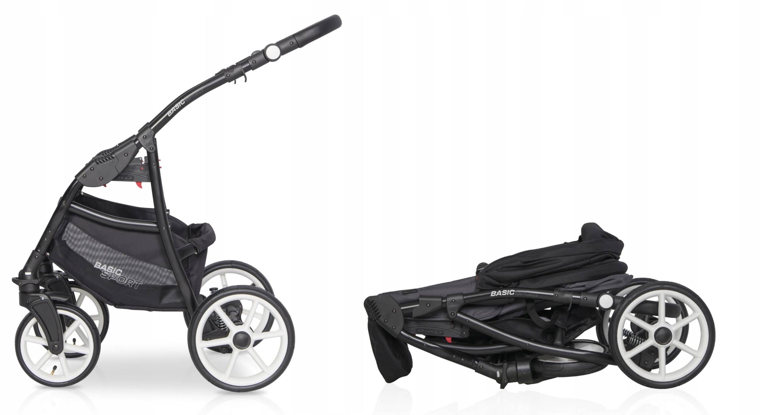 WÓZEK 2w1 GONDOLA SPACER Riko BASIC SPORT GREEN Typ siedziska Rozkładane