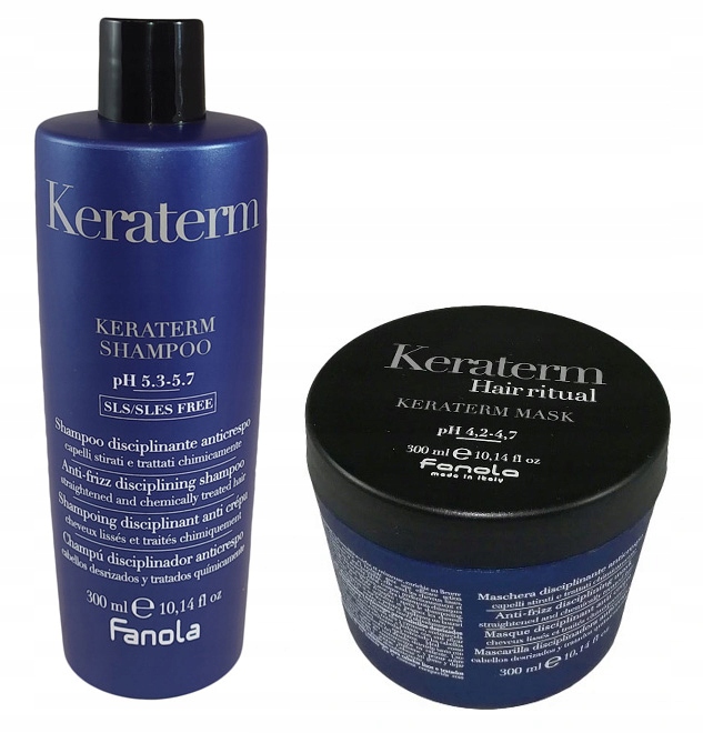 FANOLA KERATERM MASKA + SZAMPON Z KERATYNĄ 300ml