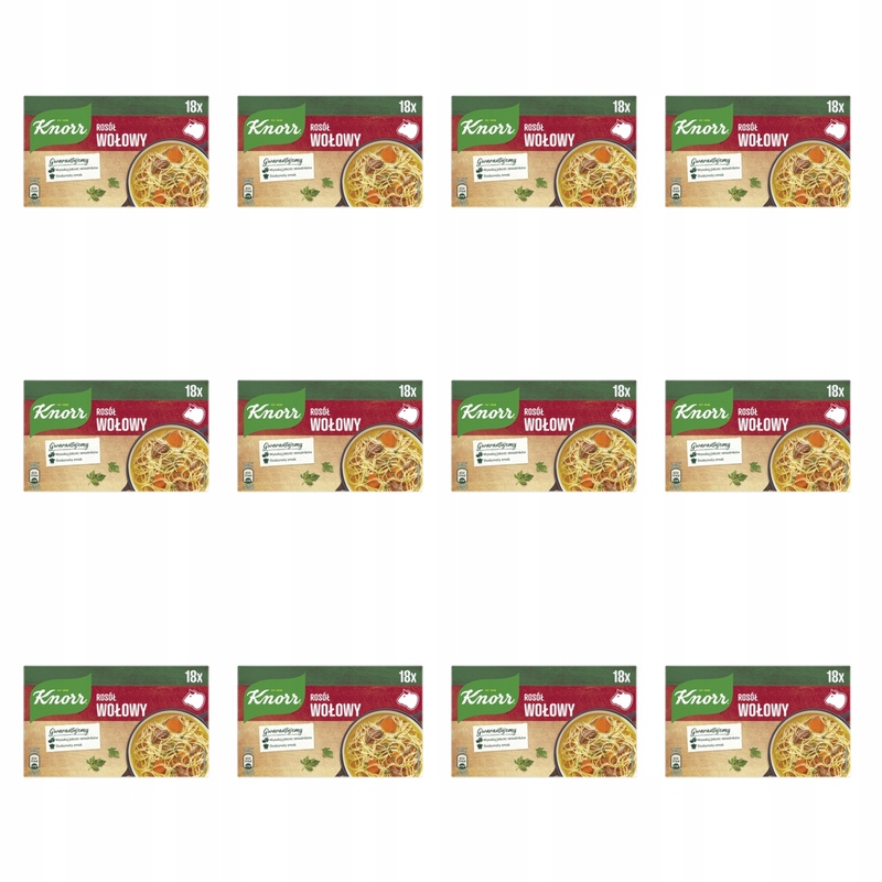 Knorr Hovězí vývar 9L (18 kostek) 180g X12