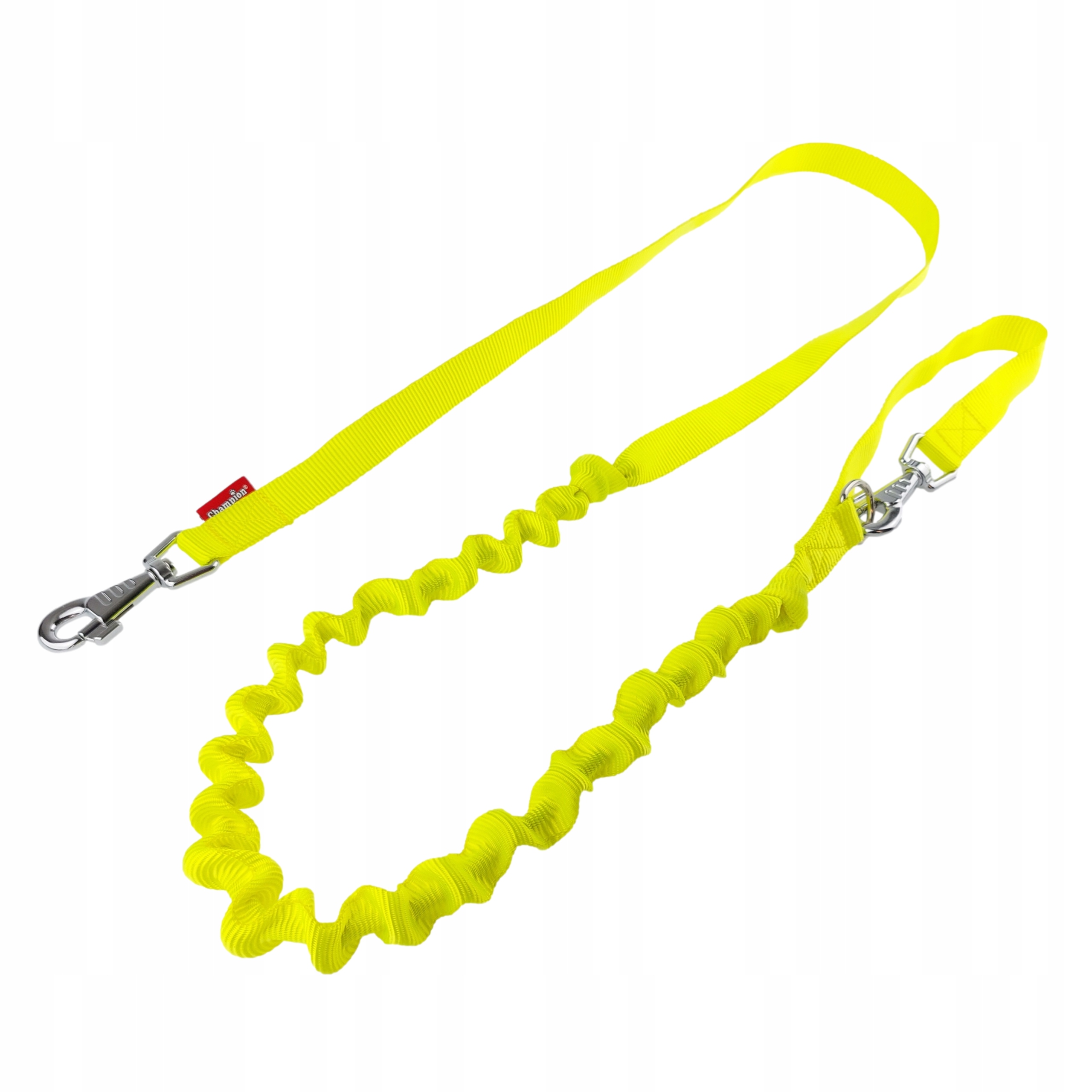 Levně Vodítko s tlumičem pro běhání pro psa 250 cm/2,5 cm Champion Žlutá