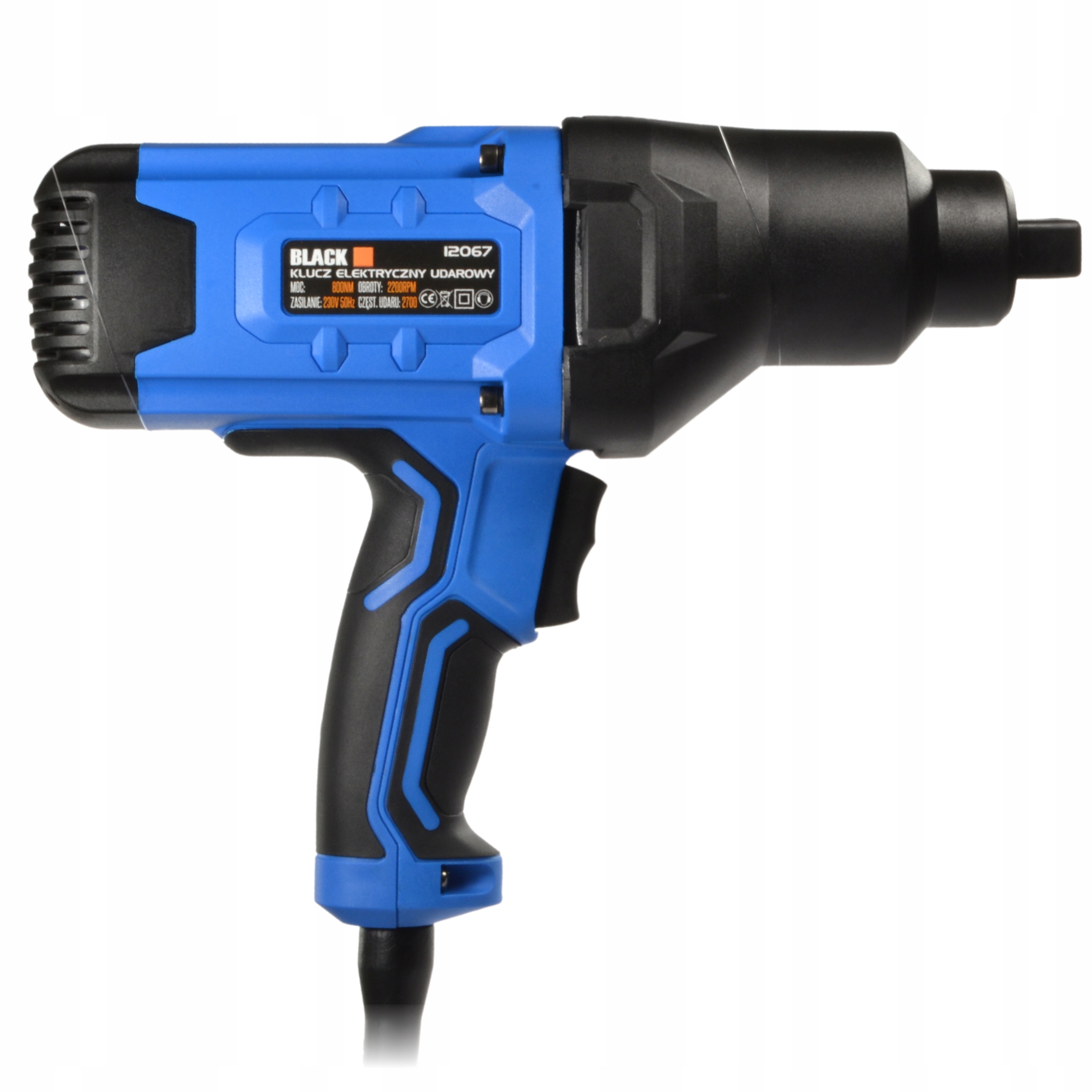 ELEKTRYCZNY KLUCZ UDAROWY 1/2" 800NM Rozmiar trzpienia 1/2''