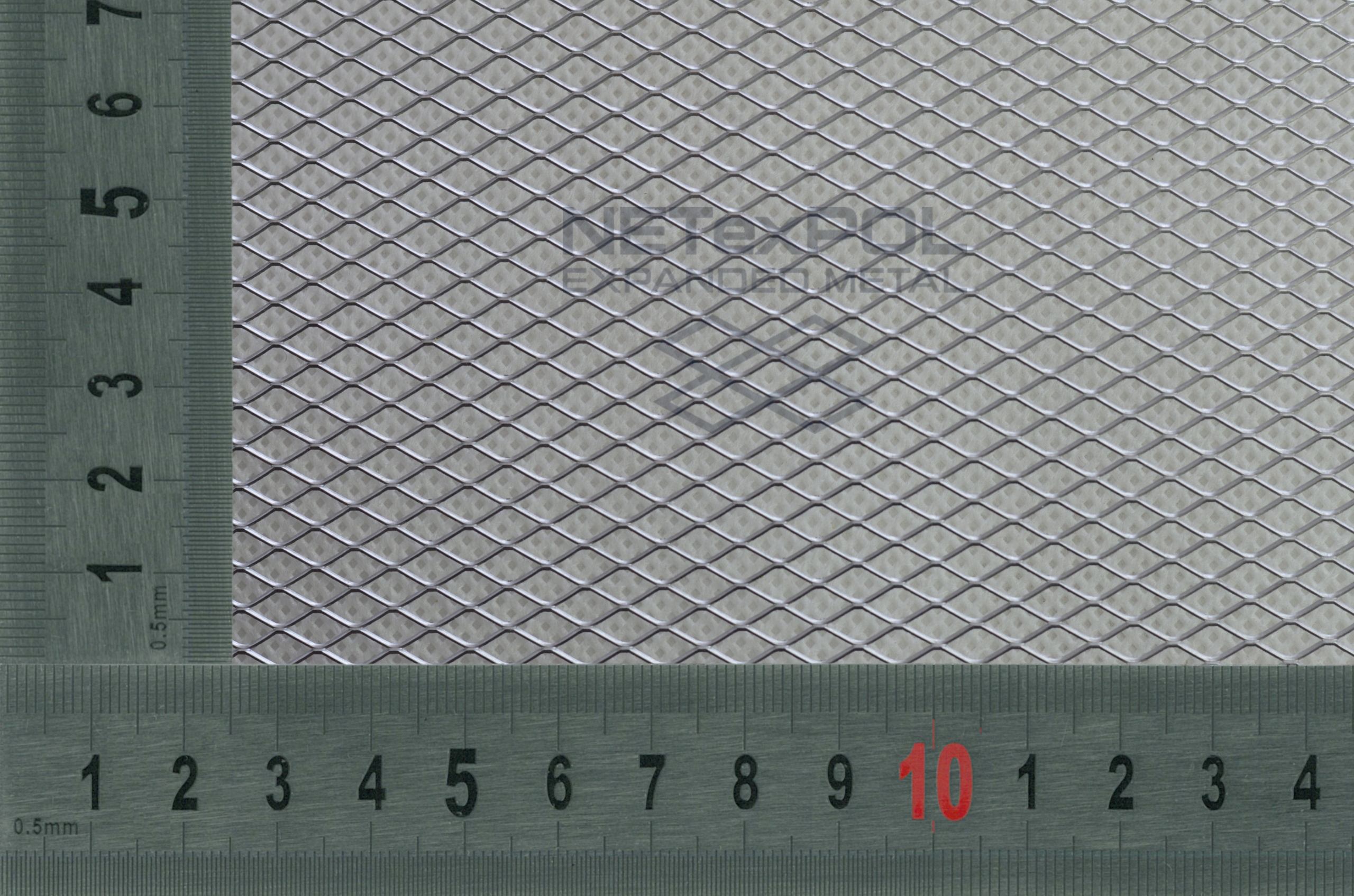 Siatka Cięto-Ciągniona Nierdzewna AISI304 1000x500mm, Oczko(10mm x 5mm)