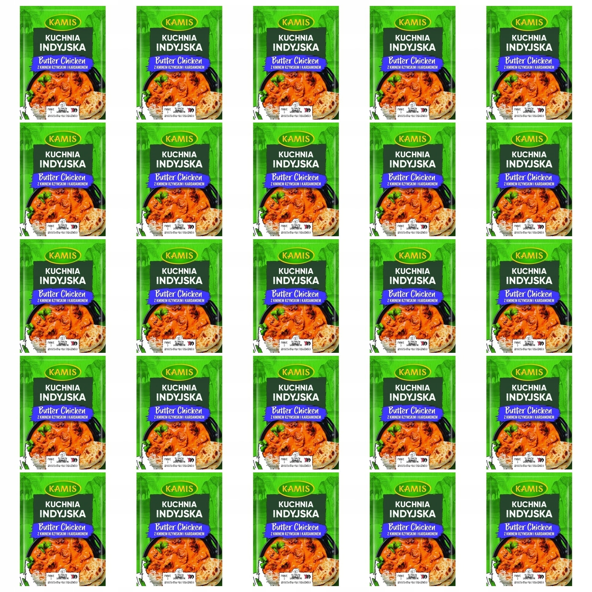 25x 15g Kamis przyprawa kuchnia indyjska Karton
