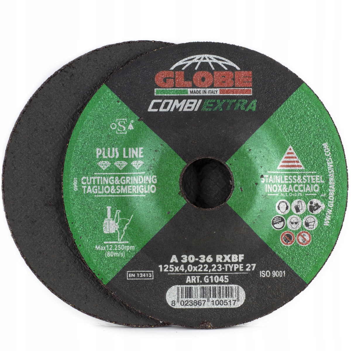 

Tarcza do cięcia i szlifowania Globe 125x4,0 Inox